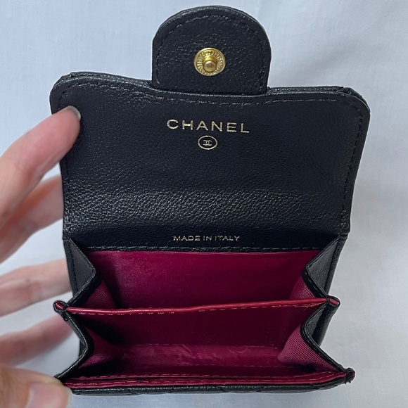 Chanel Quilted Change Purse Card Holder Wallet VIP - Picture 4 of 9